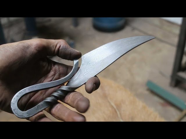 Hand forging a simple Viking knife.