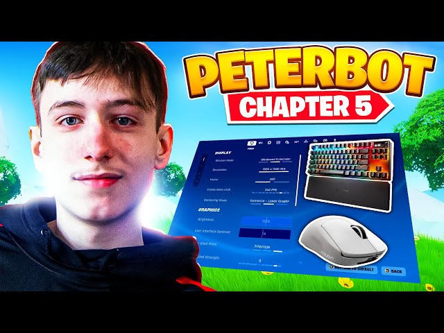 Peterbot *NEW* Settings & NEW SETUP in Season 2! (Mouse, Resolution & Keybinds!)