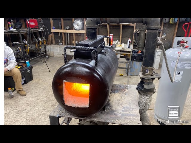 Building a sword forge from a propane tank