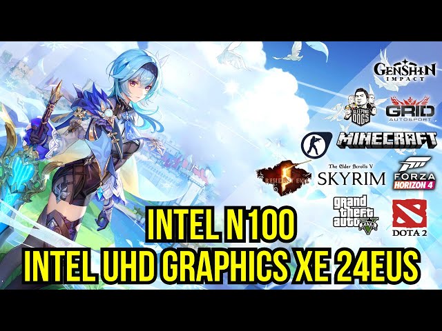 Intel Processor N100 + Intel UHD Graphics Xe 24EUs | 10 Games Gameplay Test
