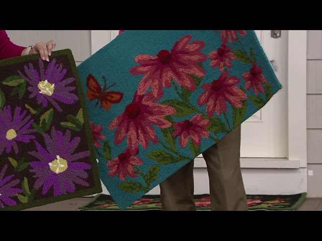 Plow & Hearth Indoor/Outdoor Washable Throw Rug on QVC