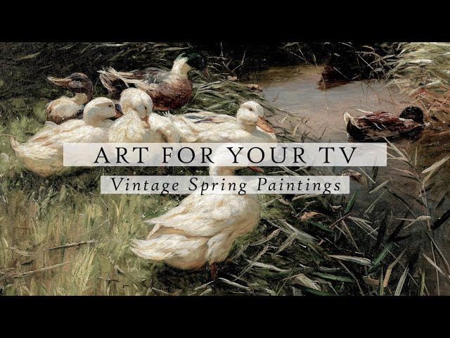 Vintage Spring Paintings Art For Your TV | Vintage Art Slideshow For Your TV | TV Art | 4K | 3.5Hrs
