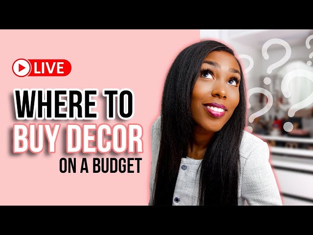 Can you guess where My Favorite Place To Buy Decor On A Budget is?