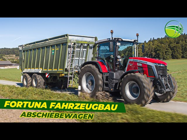 Maistransport mit dem Abschiebewagen von Fortuna Fahrzeugbau