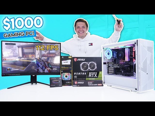 Insane $1000 Gaming PC Build 2020! [RTX 2060 Super w/ 1440p Gaming Benchmarks!]