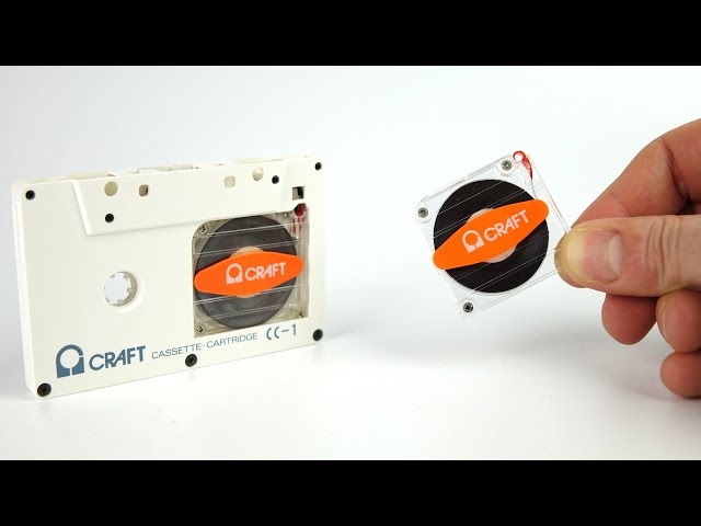 Audio Craft Cassette Cartridge: More music per pocket.