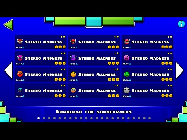TINY GEOMETRY DASH (All Levels 1~22 / All Coins)