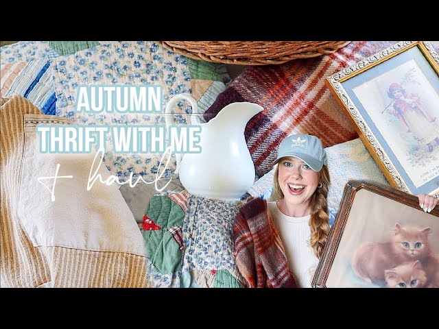 HUGE FALL THRIFT WITH ME + HAUL 🍂 autumn thrift finds!