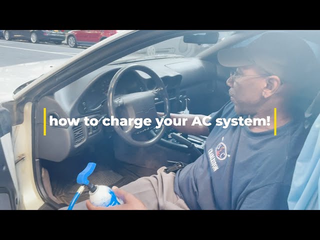 how to charge you AC system !  using a 3000GT !