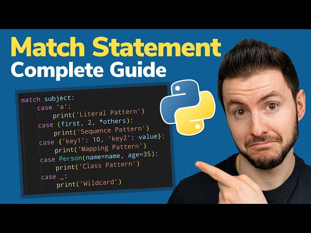 MASTER the Match Statement in Python | Python 3.10 Switch Case Complete Guide