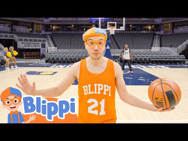 Basketballer Blippi! | Blippi - Kids Playground | Educational Videos for Kids