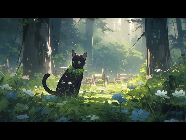 Lofi With My Cat || Drizzle & Cat 🐱 🌧️Chill/Sleep/Healing  [ Lofi Mix - Lofi Songs ]