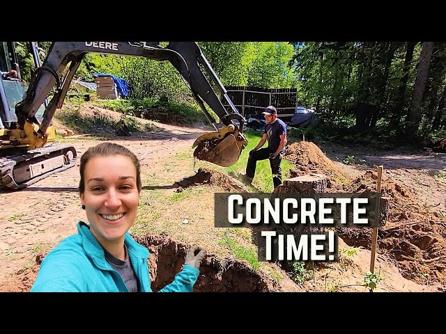 Pouring the Foundation for Our Off Grid Home In The Mountains