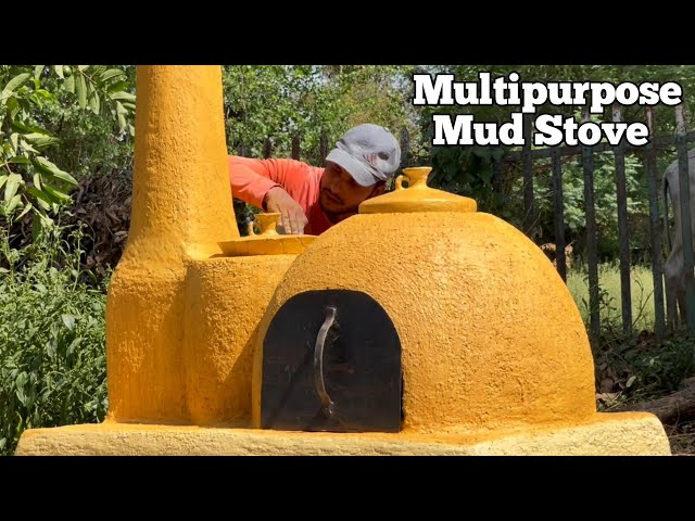 DIY Multipurpose pendor clay  Chulha but EFFICIENT  Wood Stove  Mud Oven I How to Build at Home I
