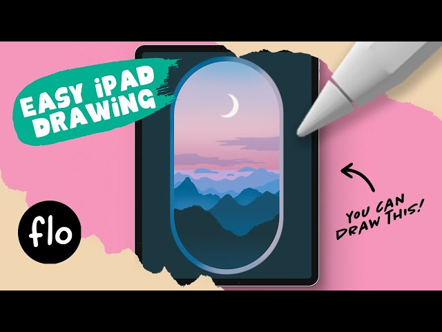 You Can Draw This SUNSET LANDSCAPE in PROCREATE