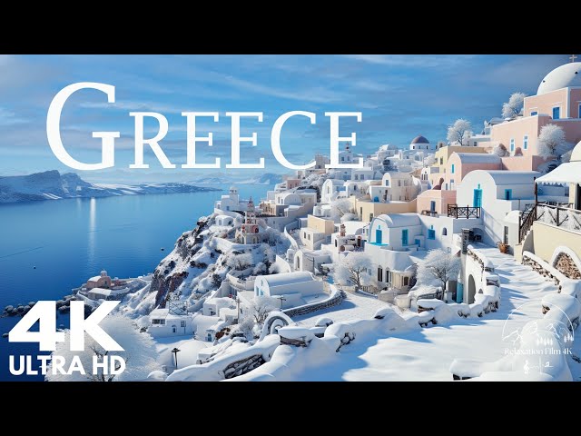 GREECE 4K - Amazing Beautiful Nature Scenery with Relaxing Music for Stress Relief