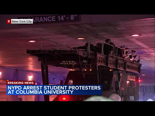 NYPD moves in to clear Columbia University protesters, begins making arrests | BREAKING NEWS