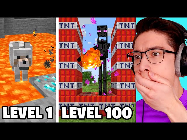 Testing Minecraft Anxiety From Level 1 to Level 100