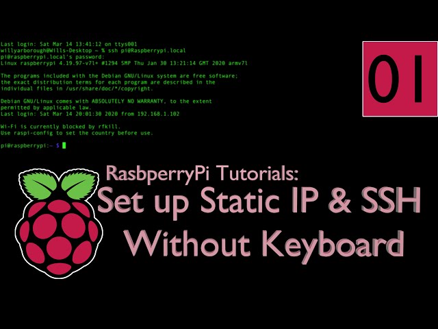 Set up SSH / Static IP Address Without Mouse and Keyboard - RaspberryPi Tutorial #01 | 4K TUTORIAL