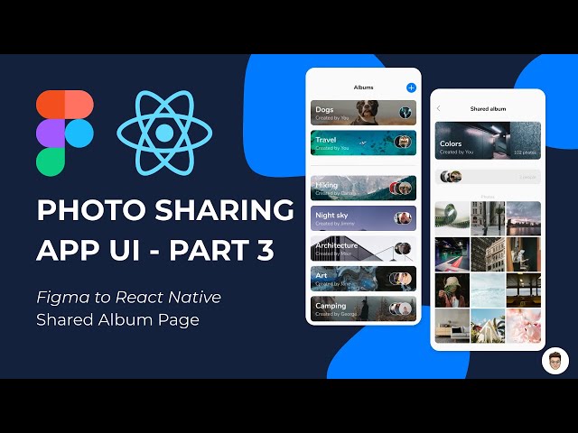 Photo Sharing App UI - Part 3 (Shared Album Page)