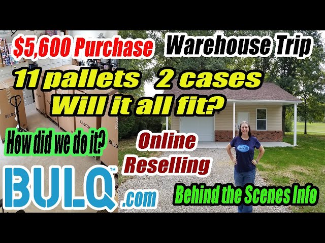 Bulq.com Pallet Pickup - 11 Pallets 2 Cases, 26 foot long truck - Can we fit it all in my Space?