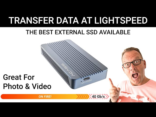 External SSD Under $300, 40Gbps Speeds! Perfect for Photo & Video!