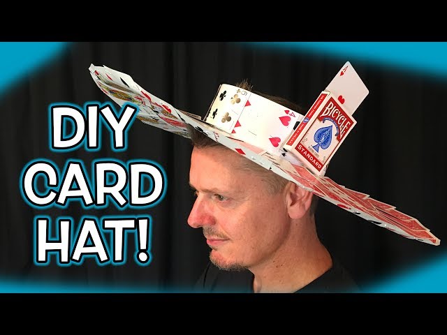 How to Make PLAYING CARD Hat!!