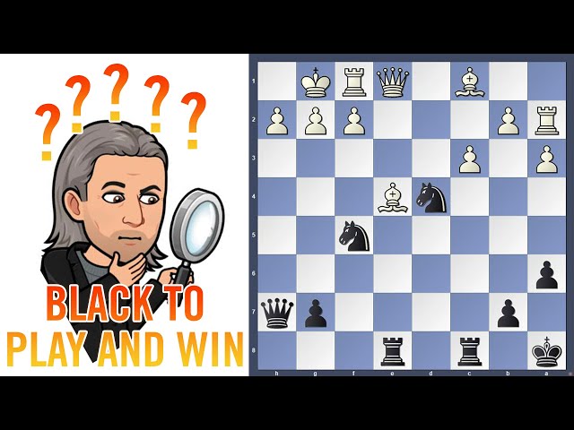 Chess puzzle of the week - Black to play #shorts