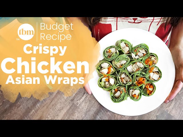 Crispy Chicken Asian Wraps | Easy, Healthy, Budget Recipe