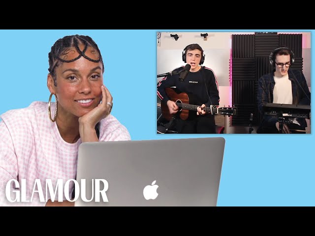 Alicia Keys Watches Fan Covers on YouTube | Glamour