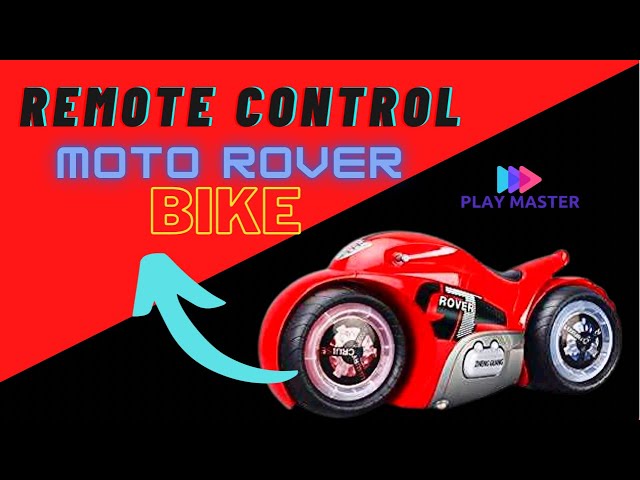 Remote control stunt bike for kids | full unboxing video of moto rover stunt bike with music