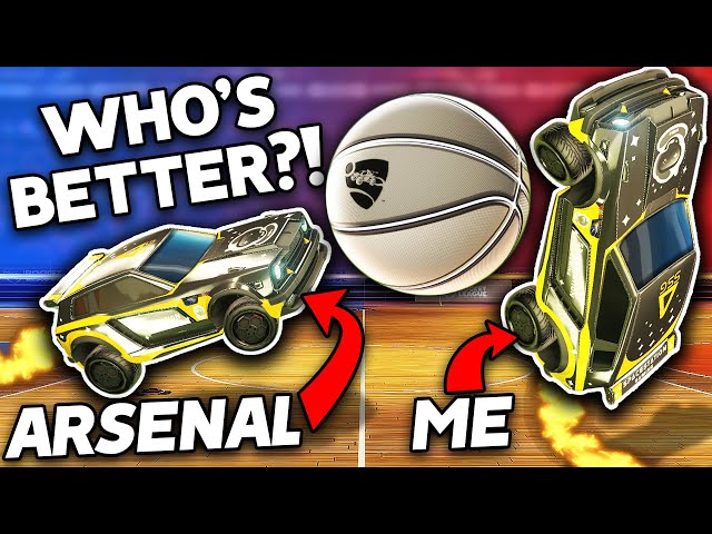 I CHALLENGED ARSENAL TO SEE WHO'S THE BETTER HOOPS PLAYER