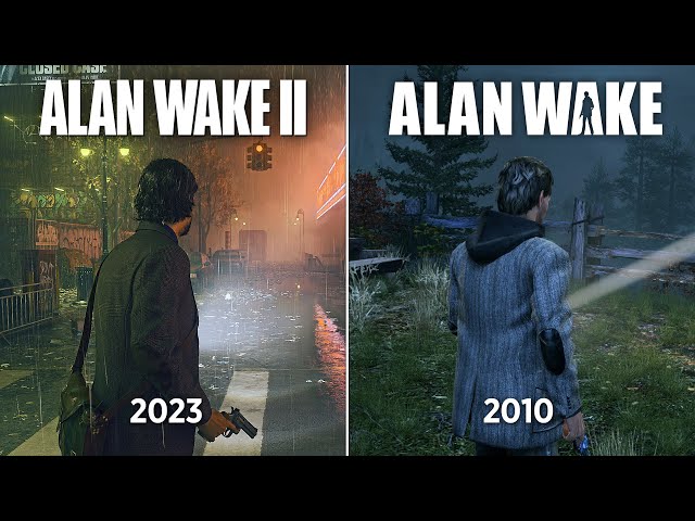 Alan Wake 2 vs Alan Wake - Physics and Details Comparison