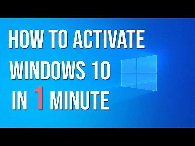 How to Activate Windows 10 Permanently in 1 MINUTE