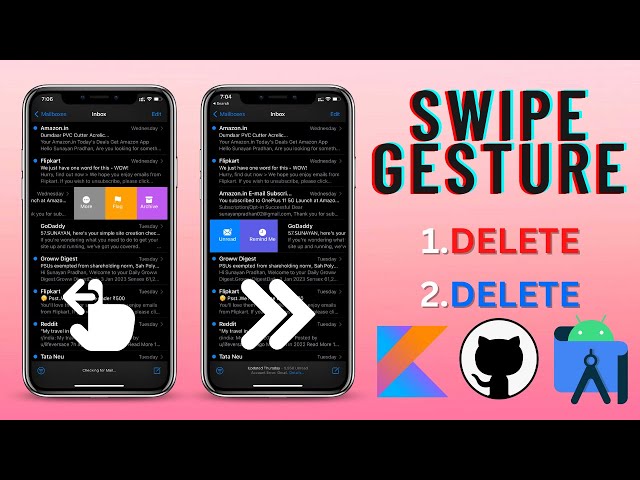 Swipe gestures in Recycler View | Android | Kotlin | Android Studio Tutorial
