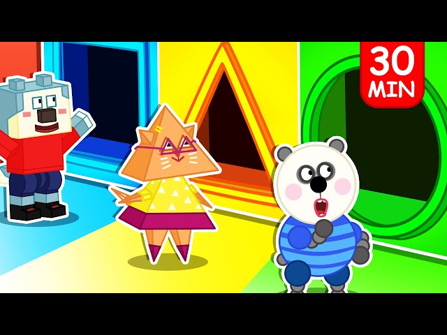 Lycan and Friends Turn Into Square, Triangle and Circle Shape 🐺 Funny Stories for Kids @LYCANArabic