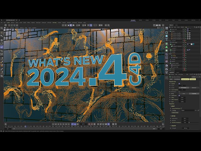 What's New in Cinema 4D 2024.4 | The 4 Hour Complete Guide. All New Particle System!