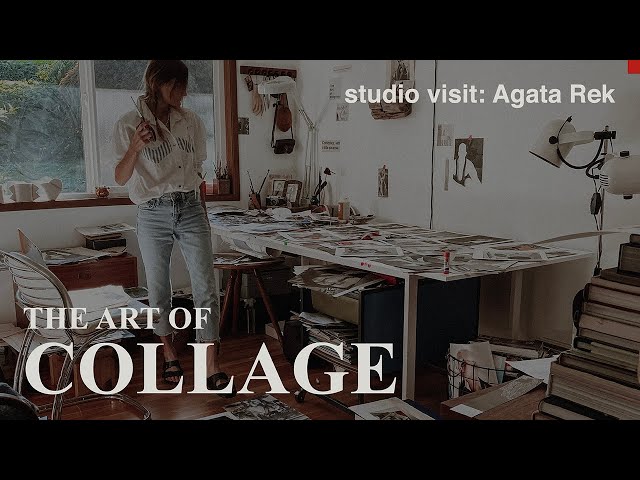 Studio Visit with Mixed-Media Collage Artist Agata Rek | #CollageArtist @AgataRekofficial