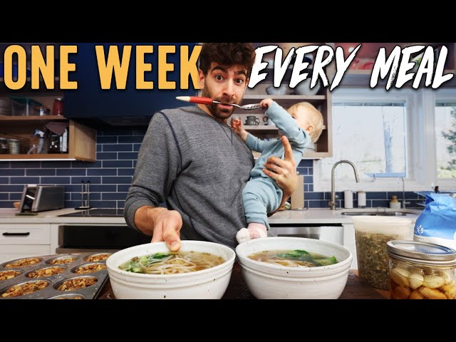 how I cook every meal for the week (family of 4)