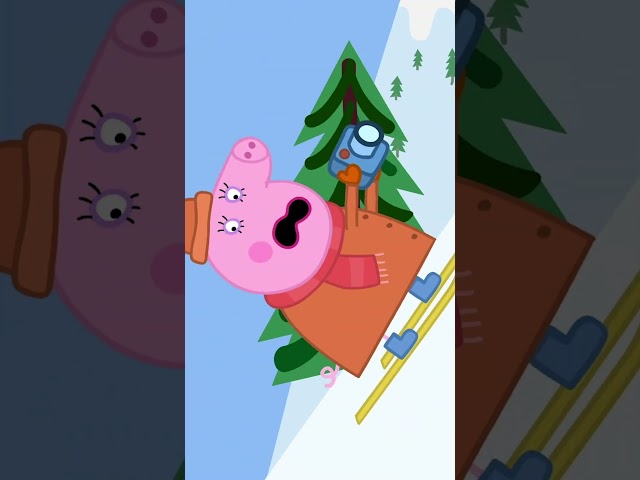 Watch Out For The Ski Slope, Mummy Pig! #shorts #peppapig