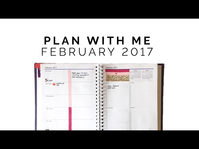 plan with me 💕 february 2017