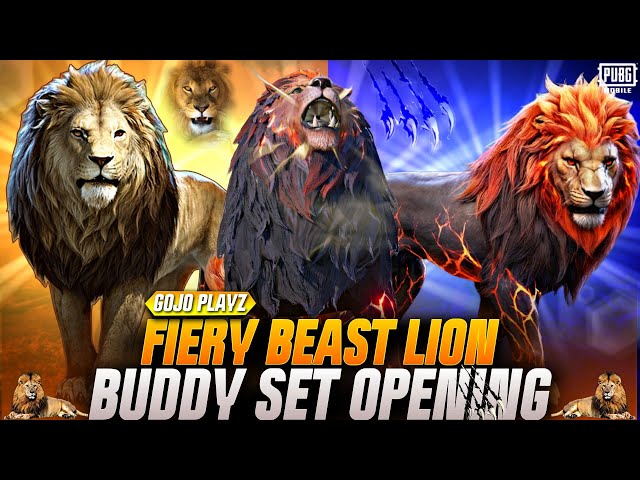 Lion Hola Buddy Opening🦁| Fiery Beast Buddy Set Crate Opening | New Lion Companion Opening | PUBGM