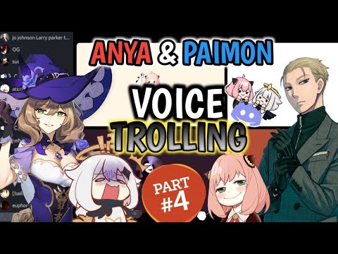 ANYA AND PAIMON VOICE TROLLING ON DISCORD #4 | Csama &  Mio_ch ミオ