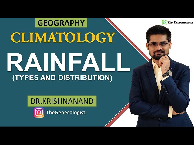 Rainfall | Types and World Distribution of Rainfall | Climatology | Dr. Krishnanand