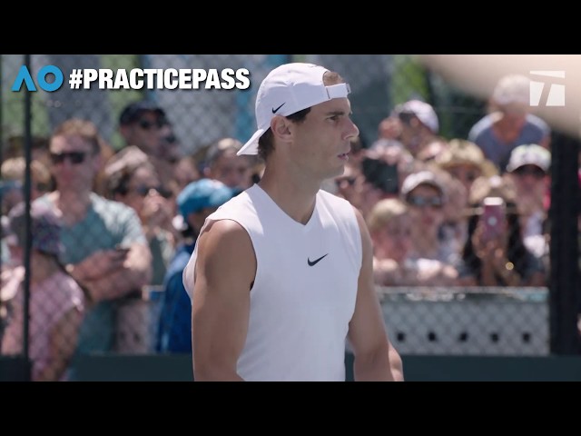 Practice Pass: Rafael Nadal at the 2020 Australian Open, Fourth Round