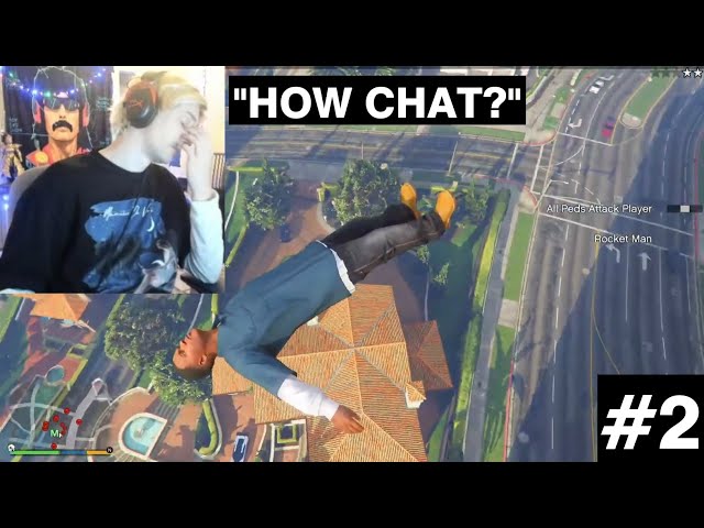 xQc Playing GTA V Story Mode But In Chaos Mode Highlights #2