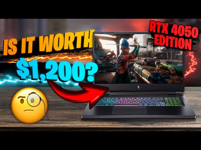 2023 Acer Nitro 17 Review! 😱 RTX 4050 & AMD Ryzen 7 7840HS | Specs, Gaming Test, Battery Life,Weight