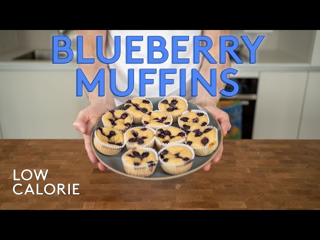 Blueberry Muffins that are HEALTHY and delicious | Low calorie High Protein Dessert Recipe