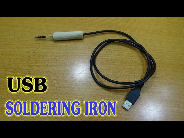 How To make USB Soldering Iron Simple - Port USB 5v- 2A
