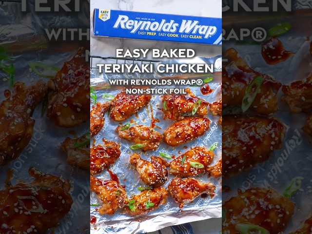 Easy Baked Teriyaki Chicken Wings #easyrecipe